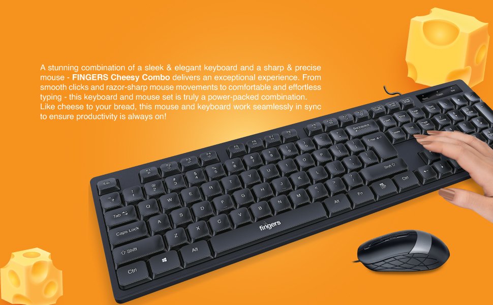 Desksets (Mouse + Keyboard Combo) Cheesy Combo Finger - Image 3