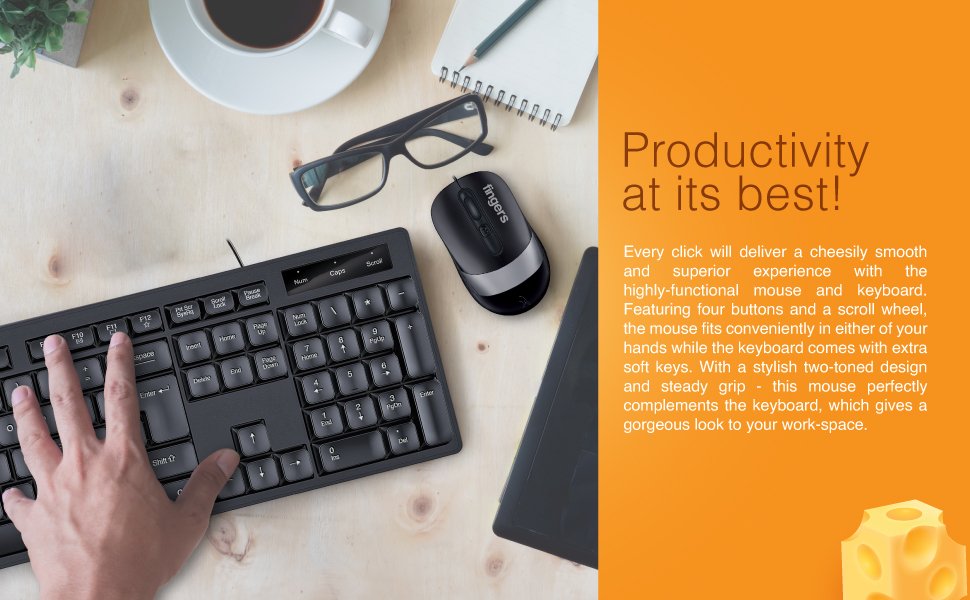 Desksets (Mouse + Keyboard Combo) Cheesy Combo Finger - Image 4