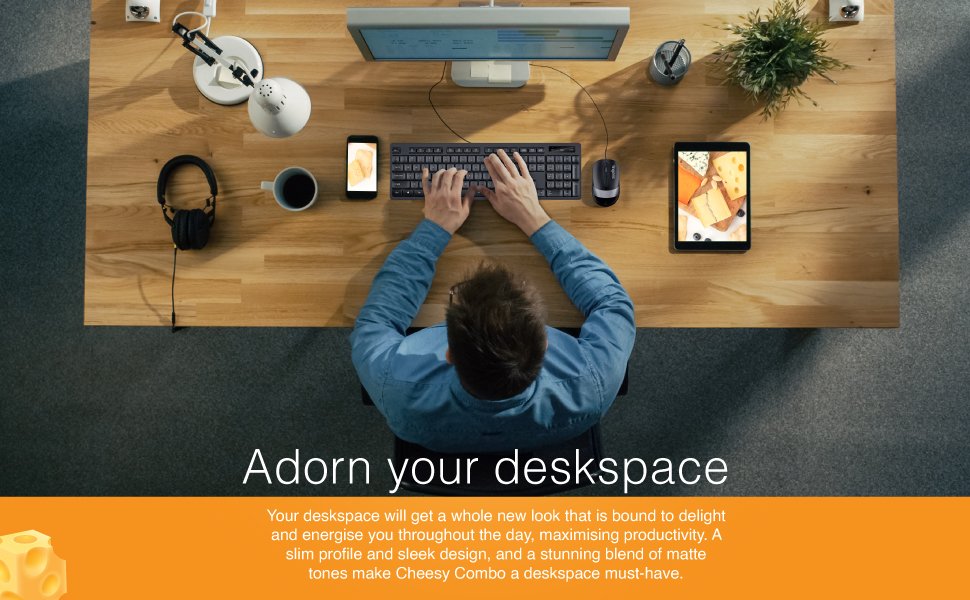 Desksets (Mouse + Keyboard Combo) Cheesy Combo Finger - Image 5