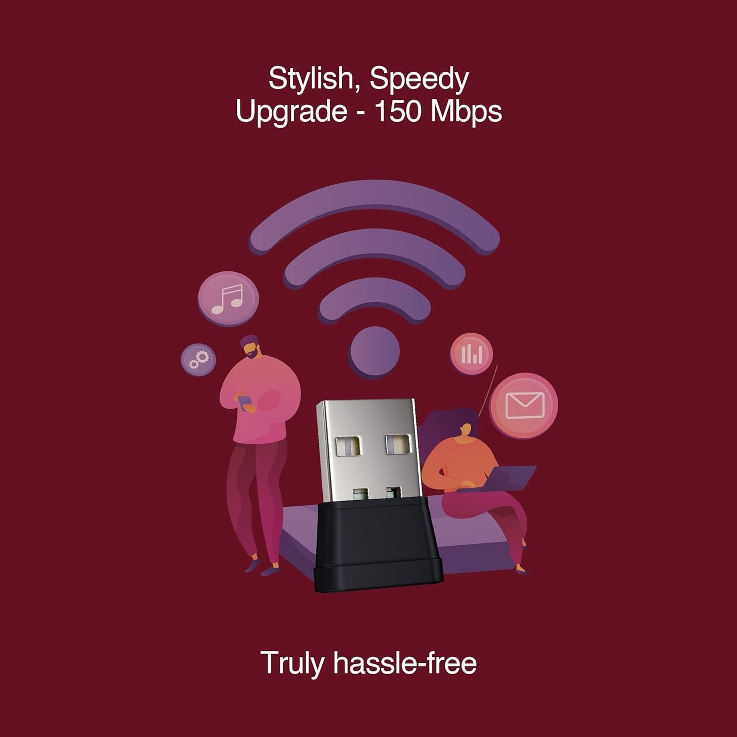 FINGERS FWF150 Wi-Fi USB Adapter (Nano-Sized | High Speed - Image 5