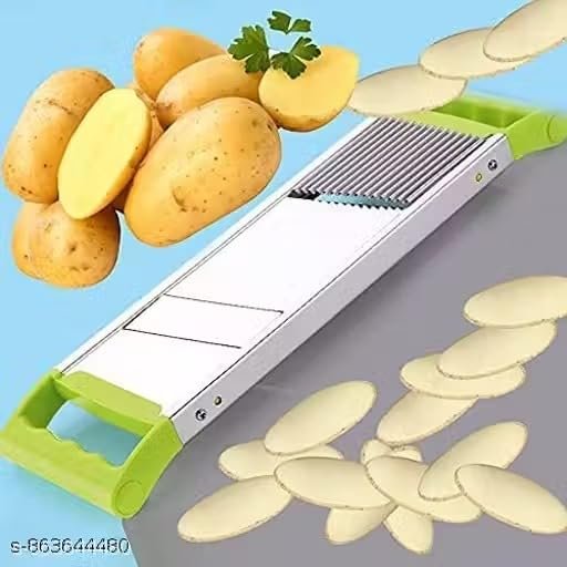 Multipurpose 2 in 1 Vegetable Slicer | Potato Chips Cutter & Onion Grater