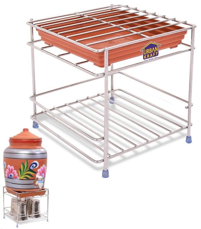 Stainless Steel Matka Stand With Tray (Free)