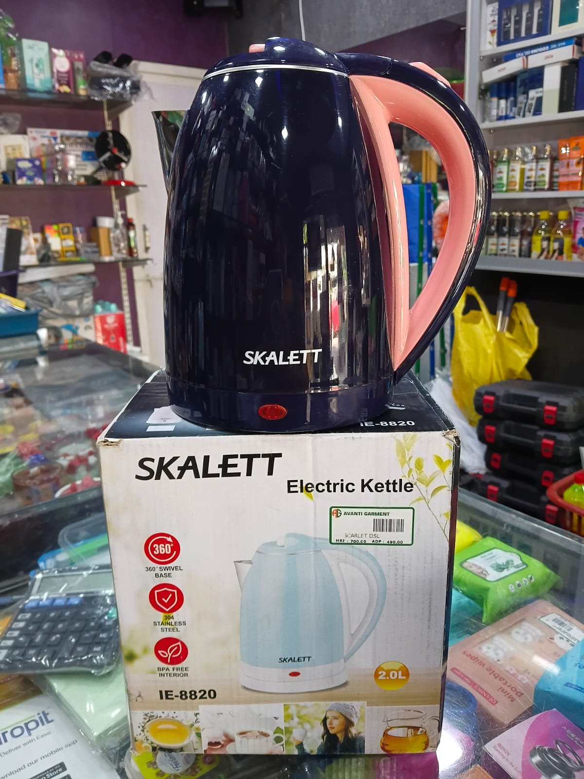 Scarlett Electric Kettle, Stainless Steel, 2.0 Litre Capacity